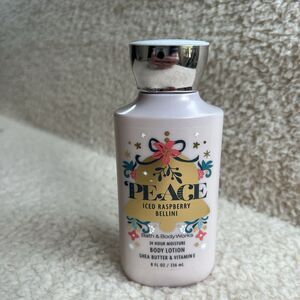 BATH & BODY WORKS PEACE ICED RASPBERRY BELLINI MOISTURE BODY LOTION 8 oz